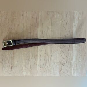 Brown Coach Suede Leather Belt